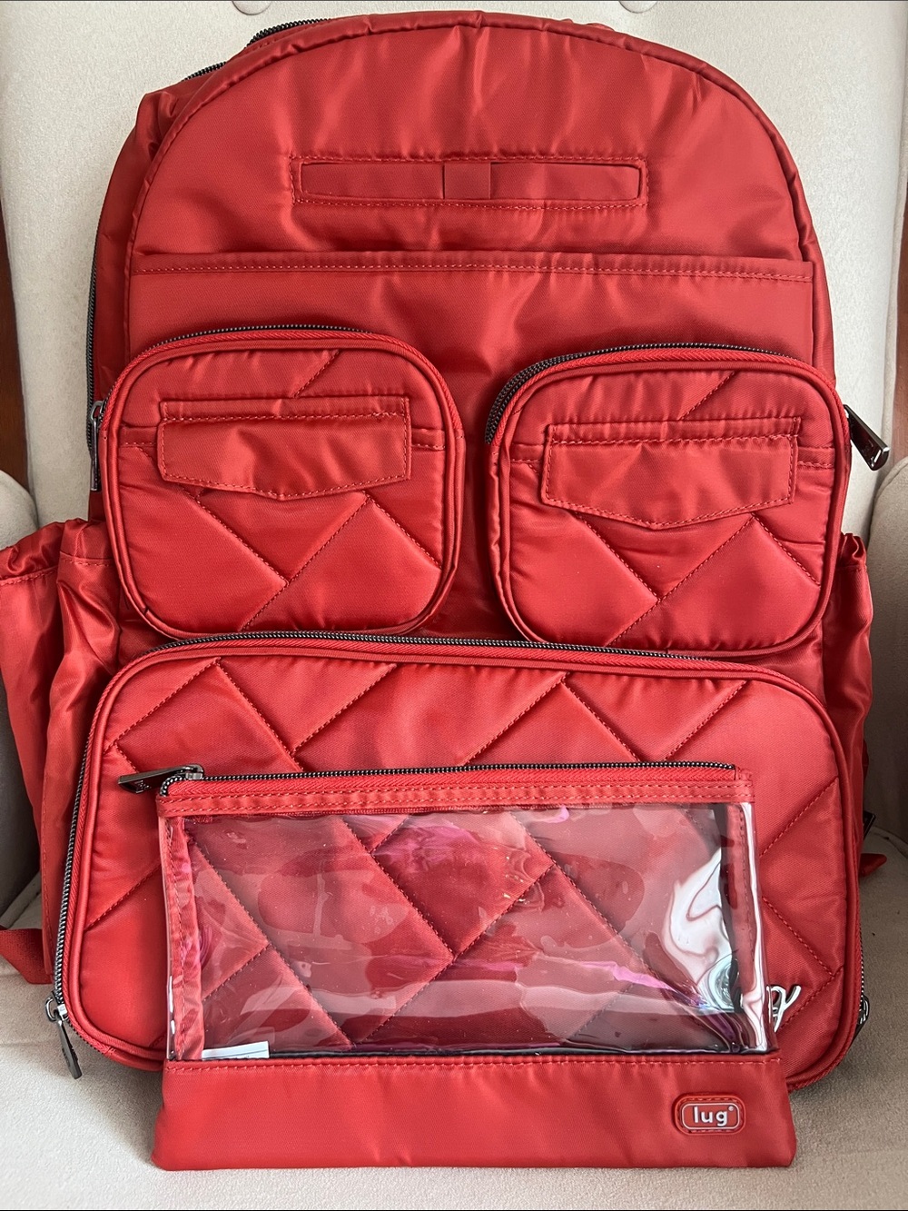 RARE COLOR! EUC Lug Legacy Collection Puddle Jumper Backpack in Spiced Orange๐
